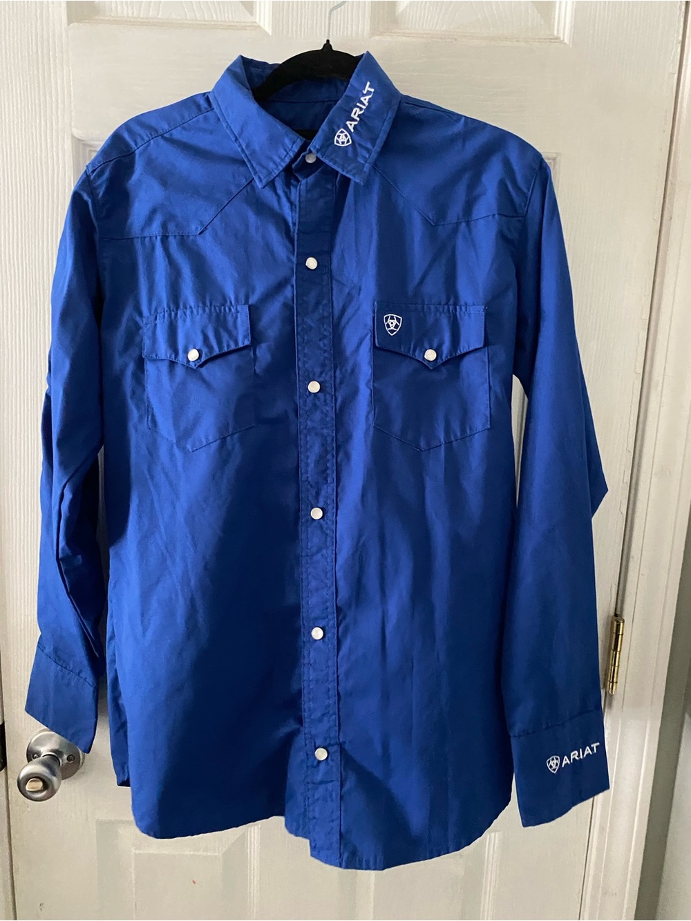 Ariat Bold Blue Western Snap Shirt